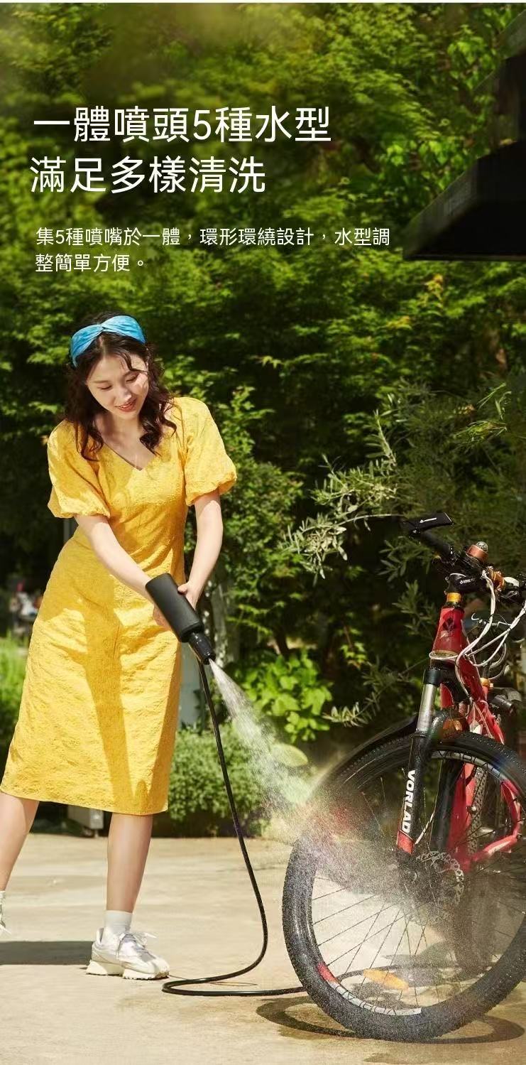 Cordless Lithium Battery Portable High-Pressure Car Wash Gun