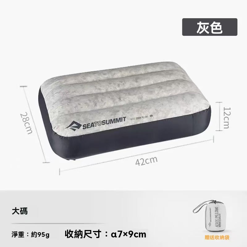 Portable inflatable pillow