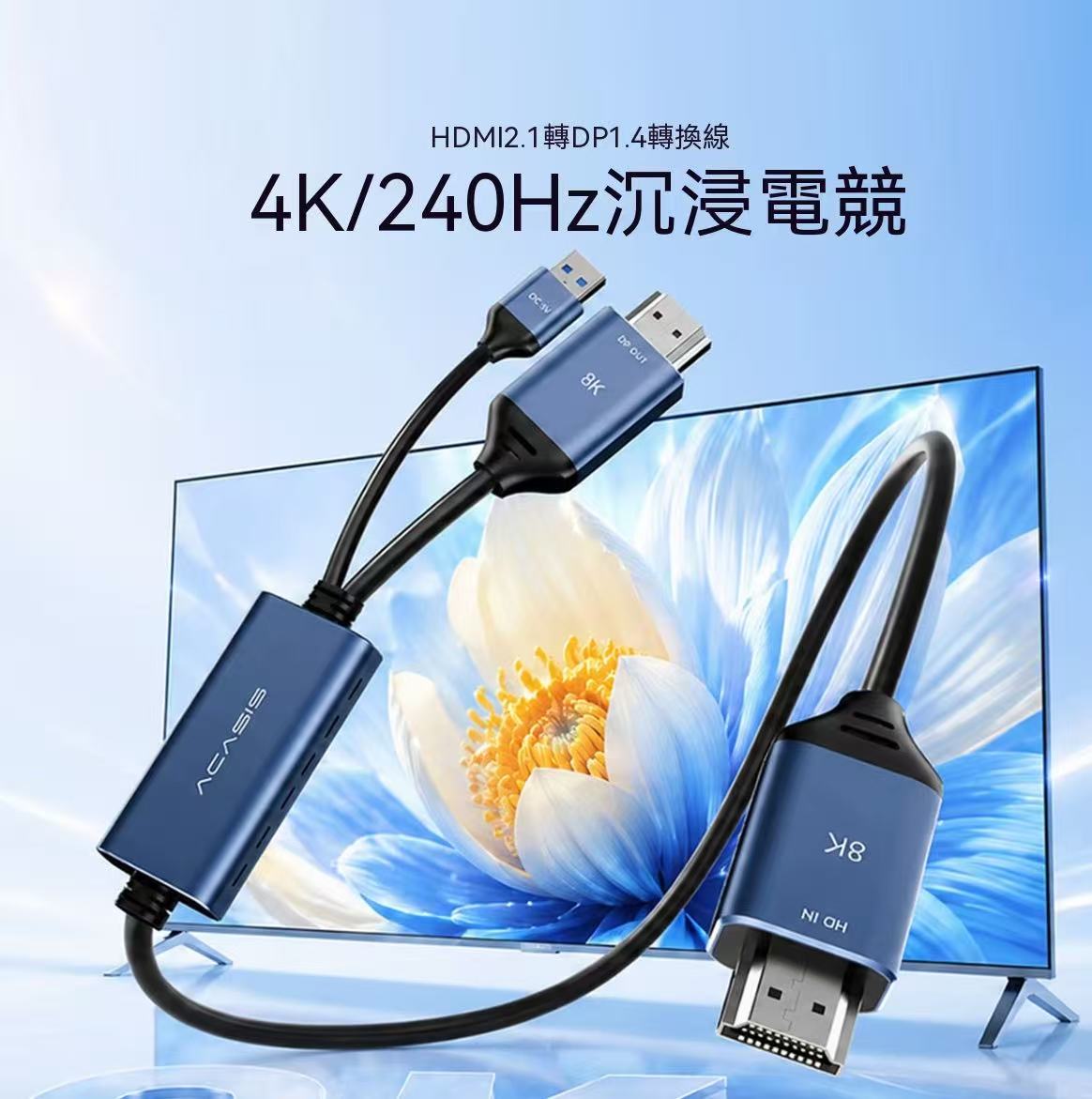 ACASIS HDMI to DP Converter Cable