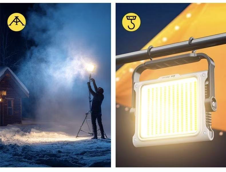 Camping Lantern, Long Battery Life, Powerful Beam, Outdoor Illumination, Floodlight