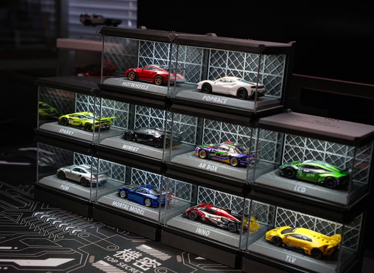 Modular Magnetic 1:64 Scale Car Model Display Case
