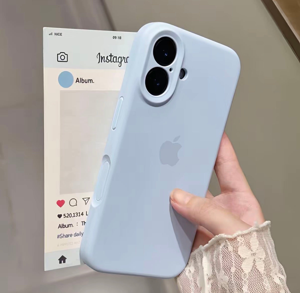 iPhone全包鏡頭簡約潮流防摔手機殼