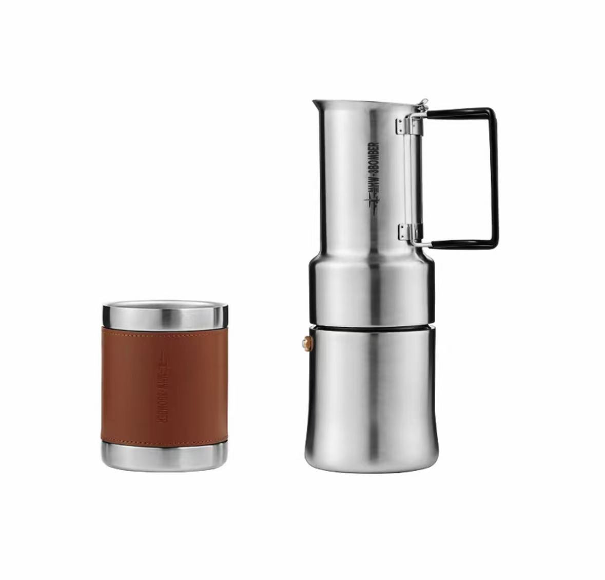 Outdoor Stainless Steel Pour-Over Espresso Extraction Set