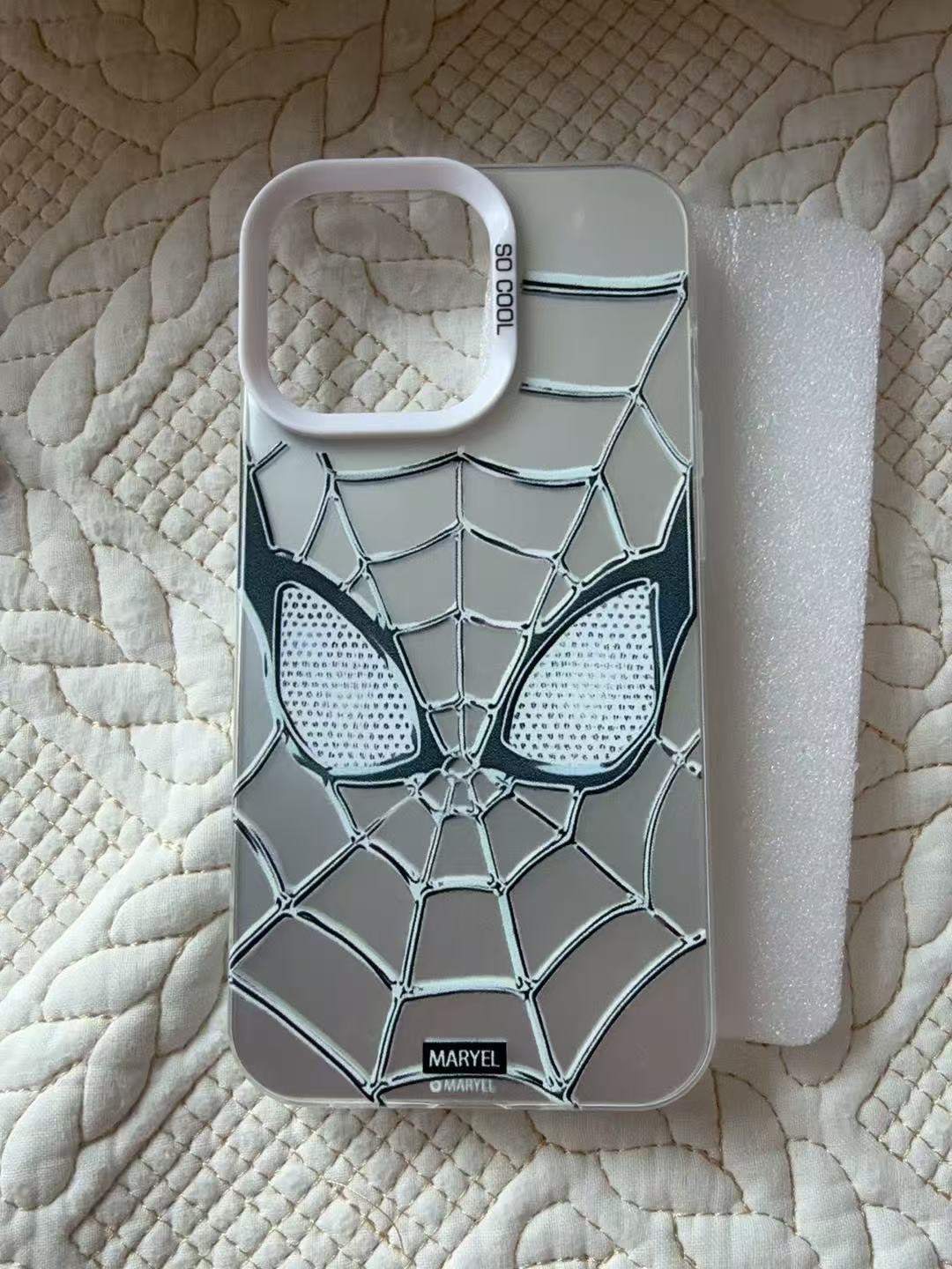 Silver Spider-Man Holographic Phone Case