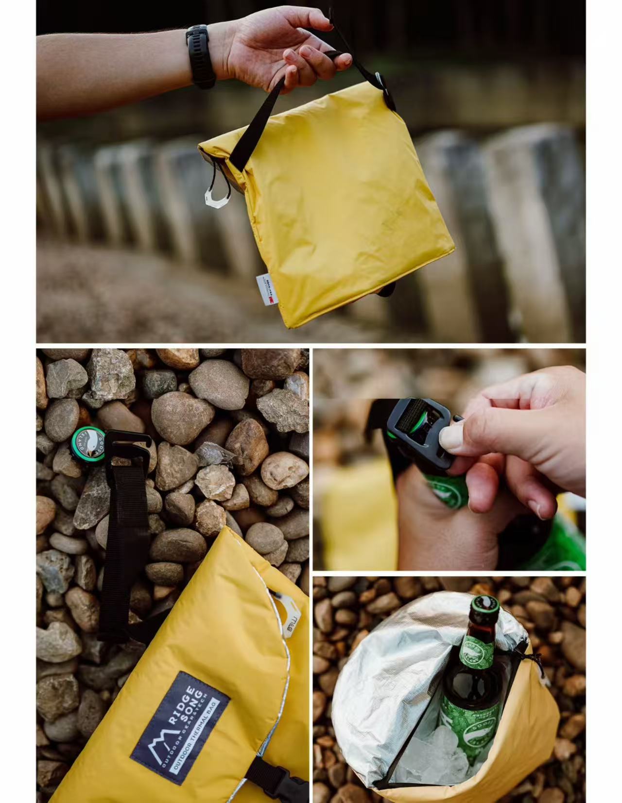Insulated bag for ice on outdoor camping trips