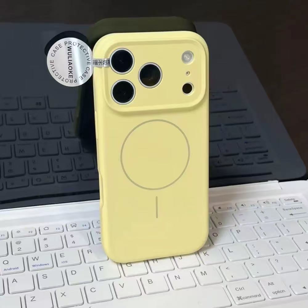 高端磁吸支架液態矽膠手機殼 （適用iPhone 15-17系列）