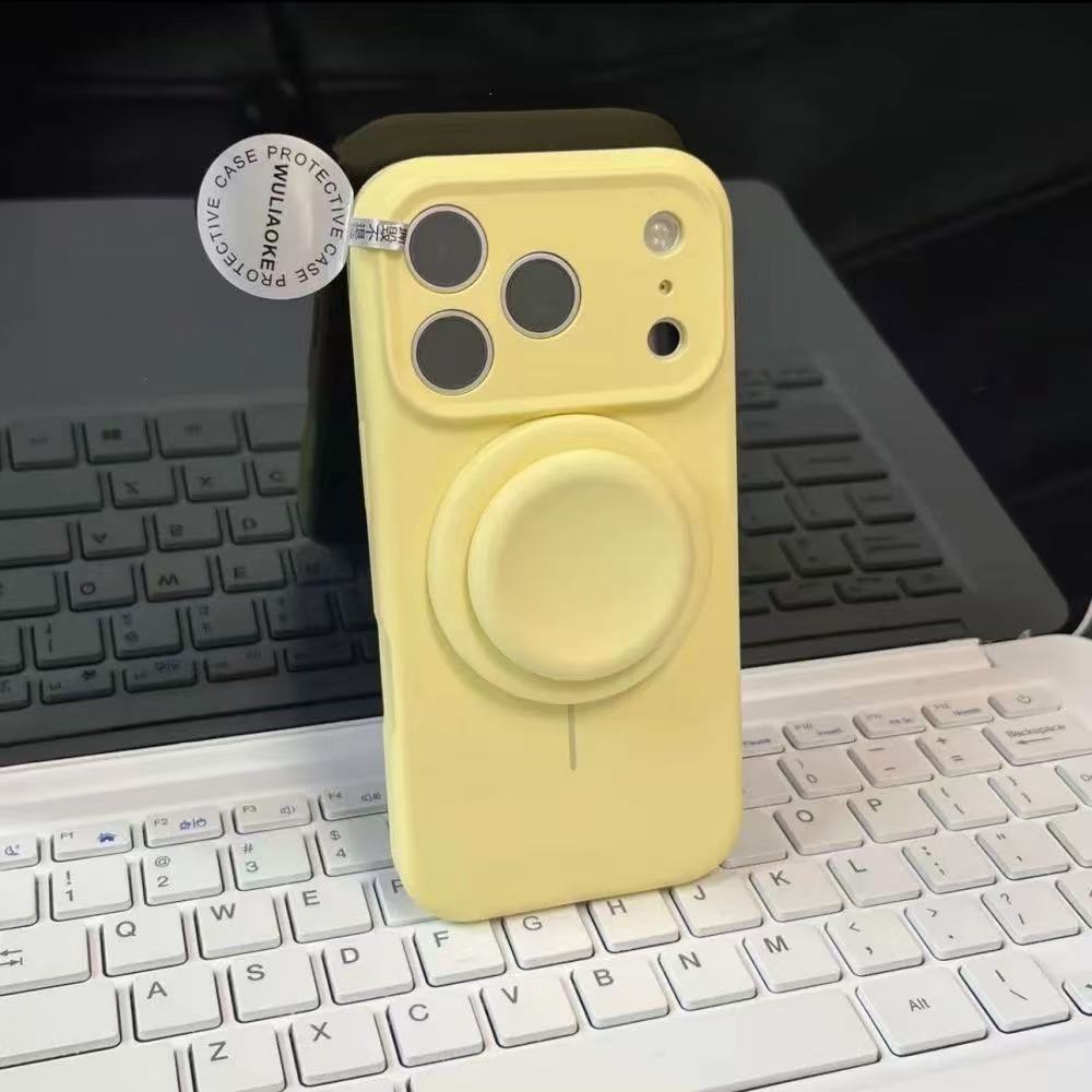 高端磁吸支架液態矽膠手機殼 （適用iPhone 15-17系列）