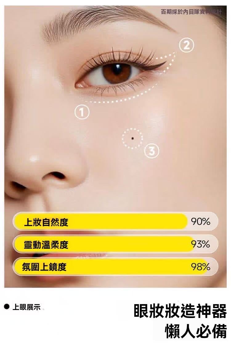 [Photo-Producing Must-Have] Little Black Box 3-in-1 Makeup Set: False Eyelash Stamp, Mole Remover, Eyeliner Stamp