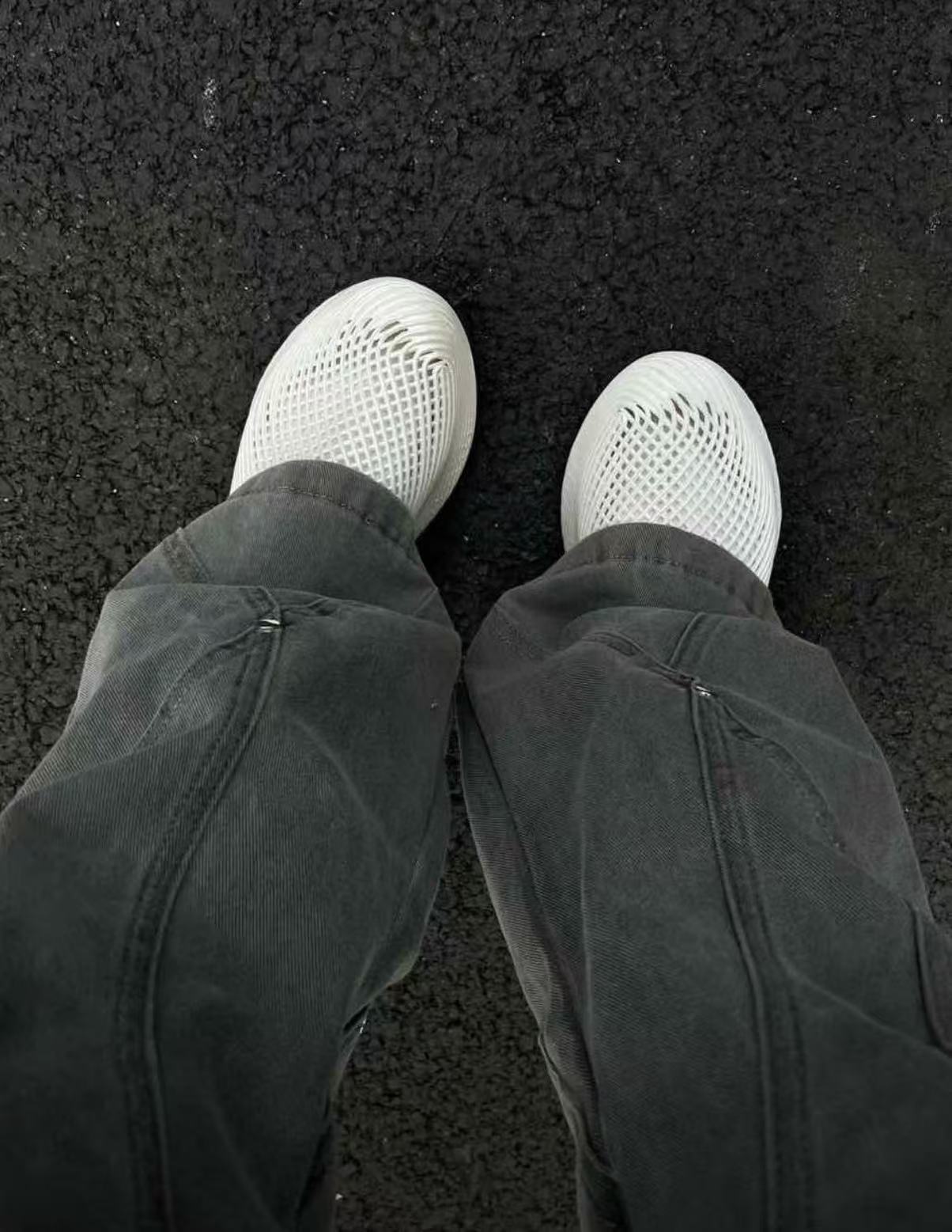 夏季新款 3D打印透氣防滑洞洞鞋