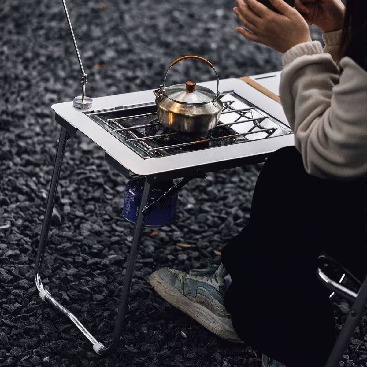 OnwaySports 3-second quick-open tactical table outdoor IGT folding aluminum alloy lightweight camping picnic table