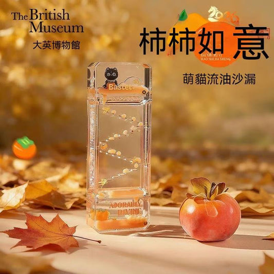 大英博物館正品授權！巴斯特貓流沙解壓沙漏擺件