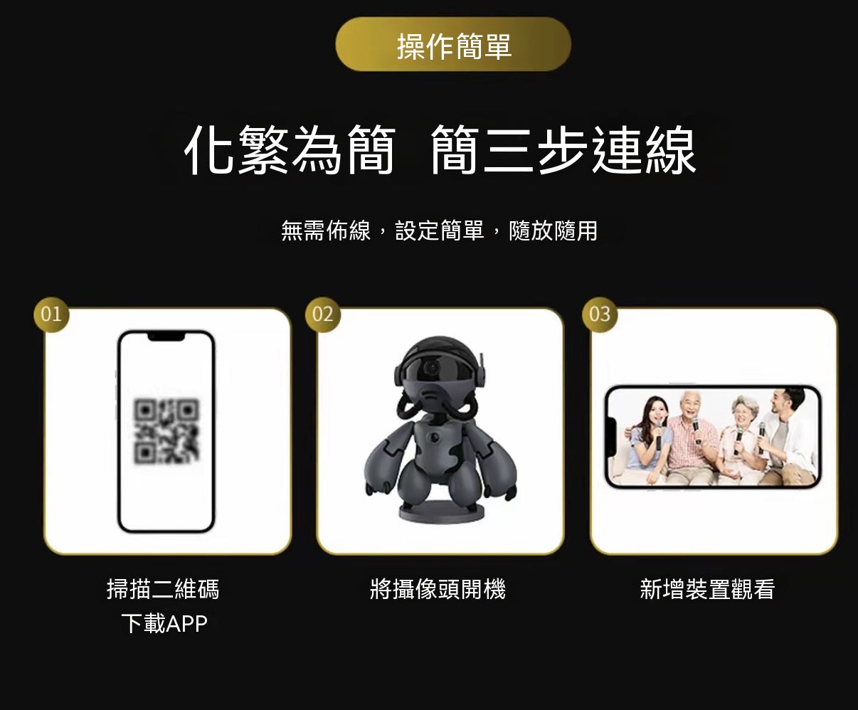 機器人智能監控攝像頭