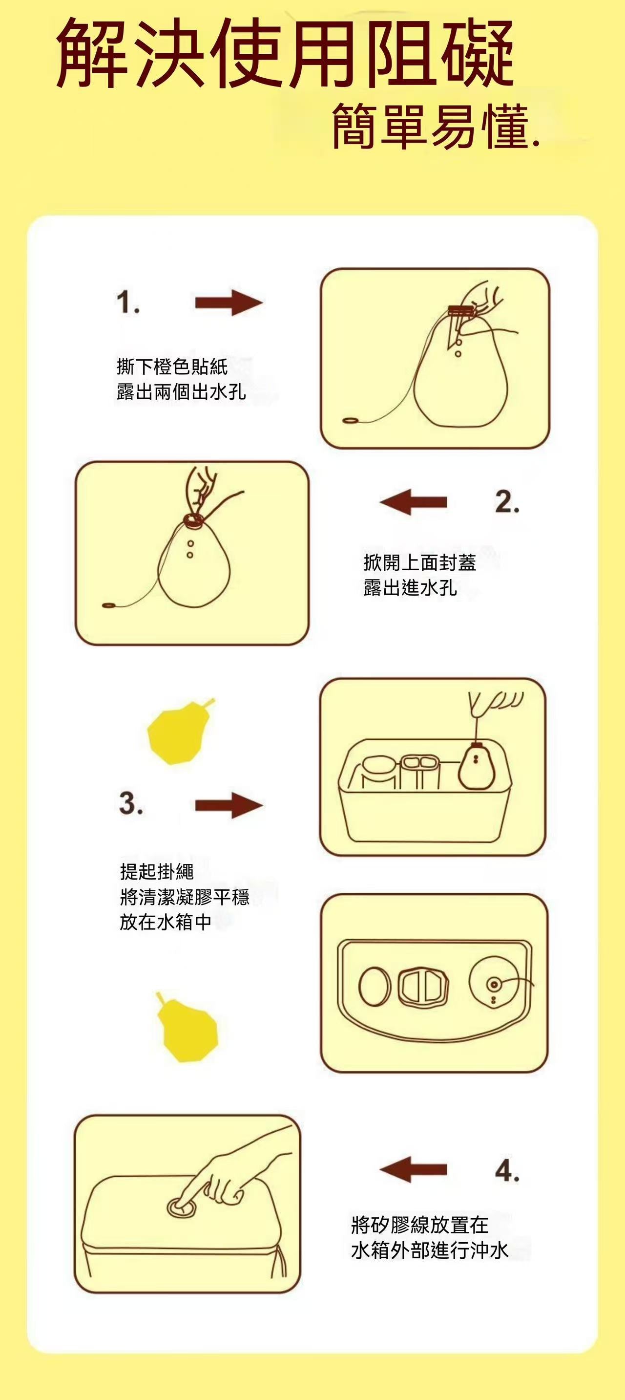 釋放鴨梨馬桶掛式除臭殺菌除垢潔廁劑