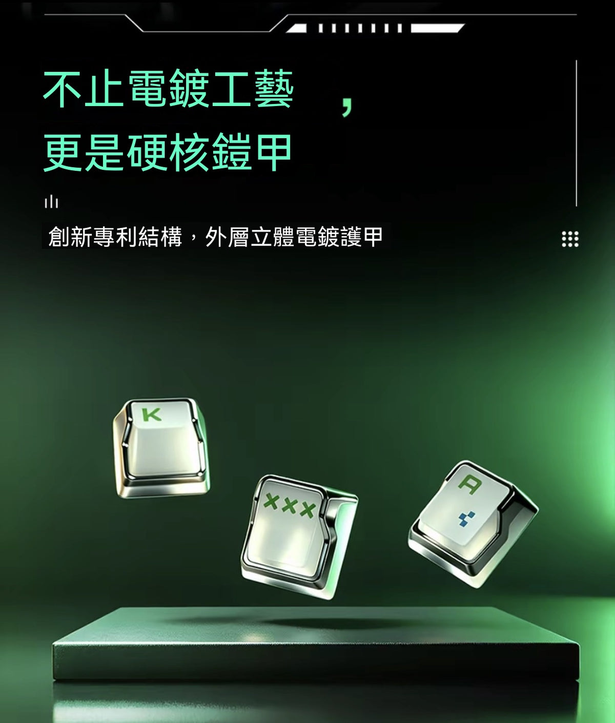 AKKO & Osid Collaboration: Quantum Vision 3D Frosted Keycaps