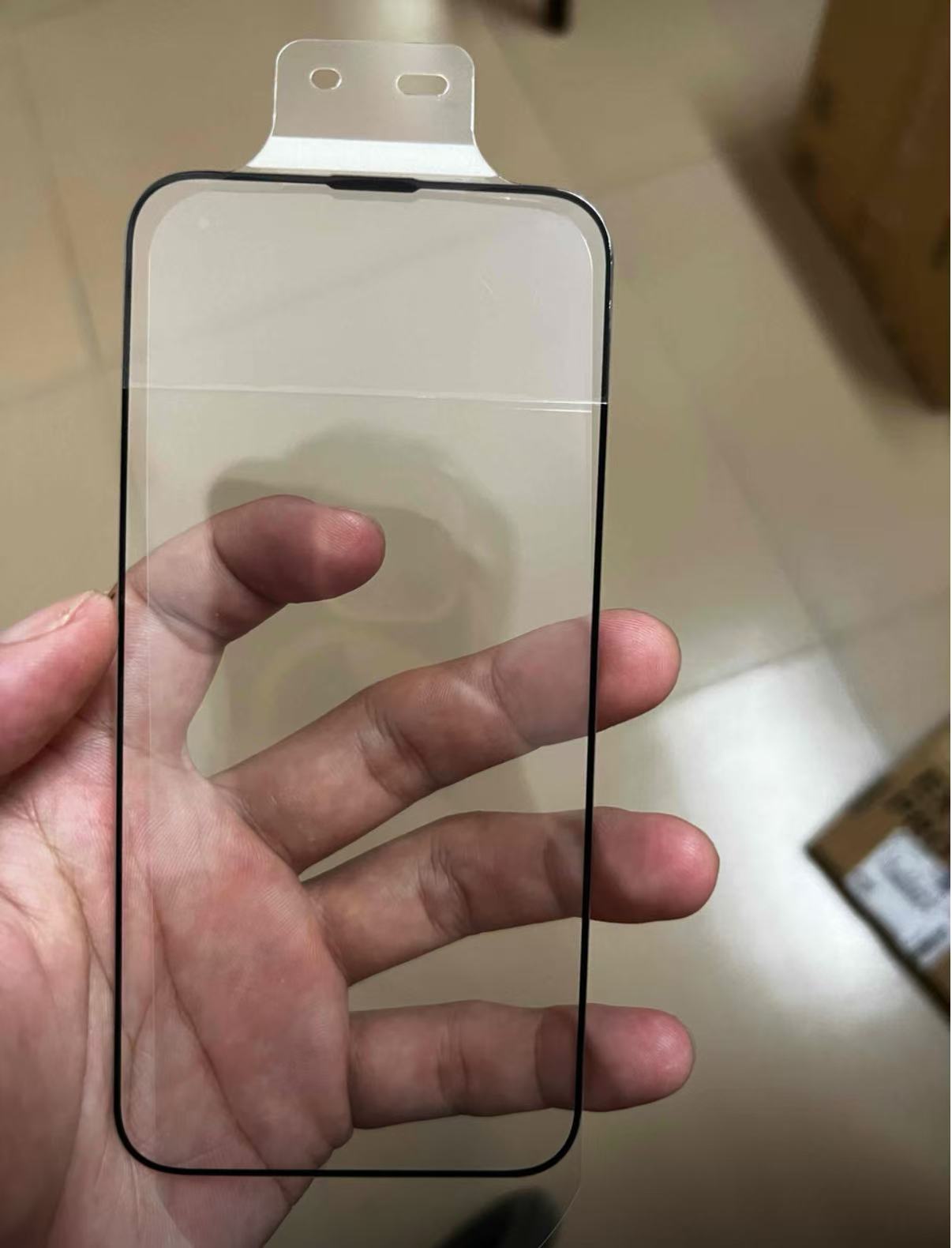 iPhone dust-free screen protector