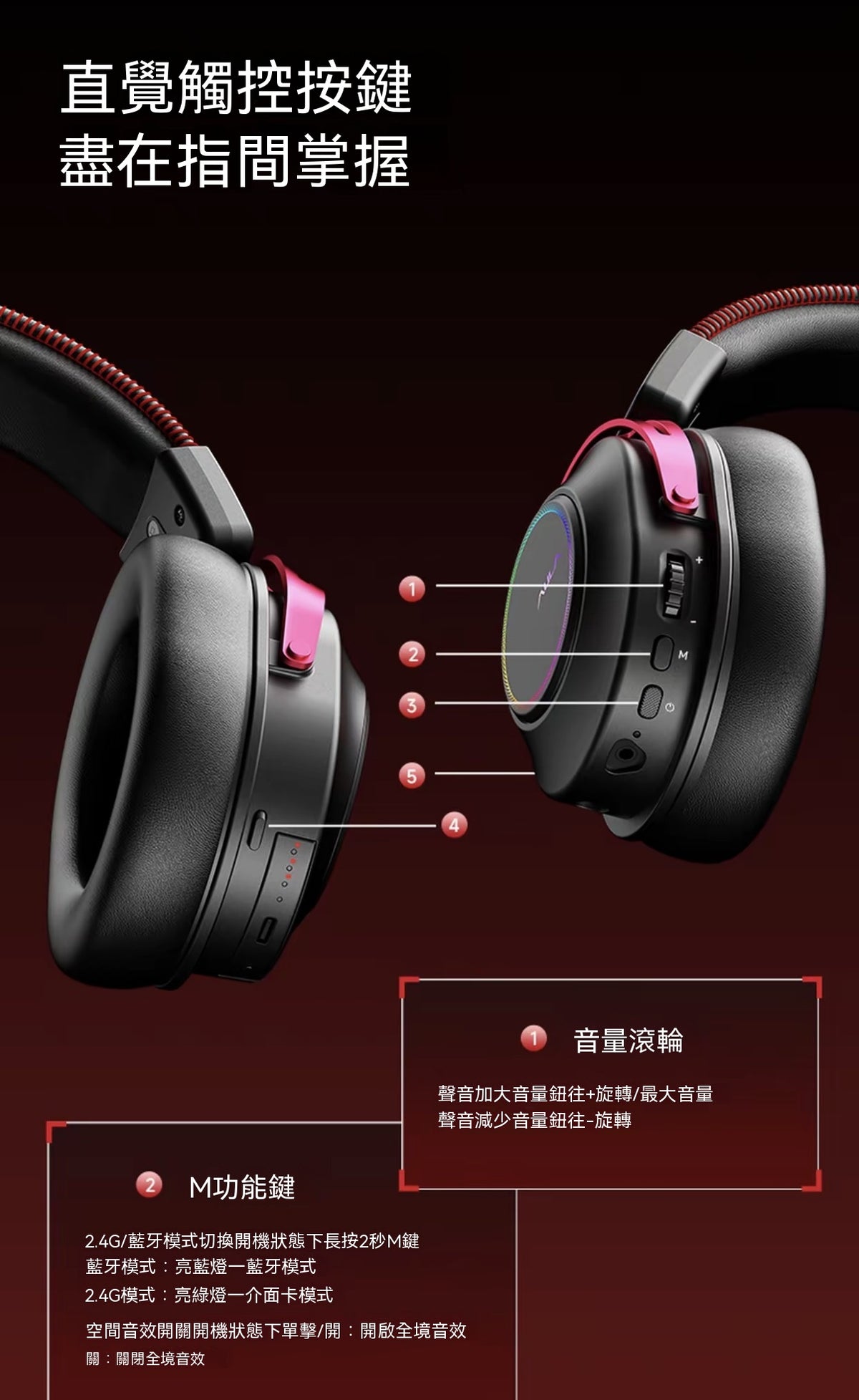 G9 Quad-Mode Gaming Headset with Swappable Batteries