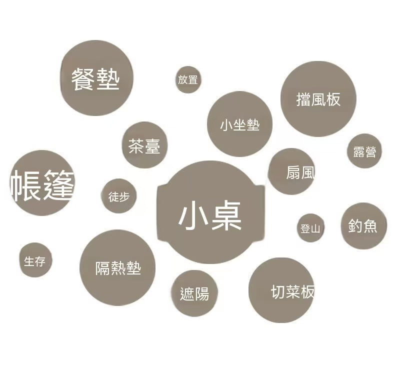 戶外便攜小茶桌精緻迷你露營野炊折疊桌