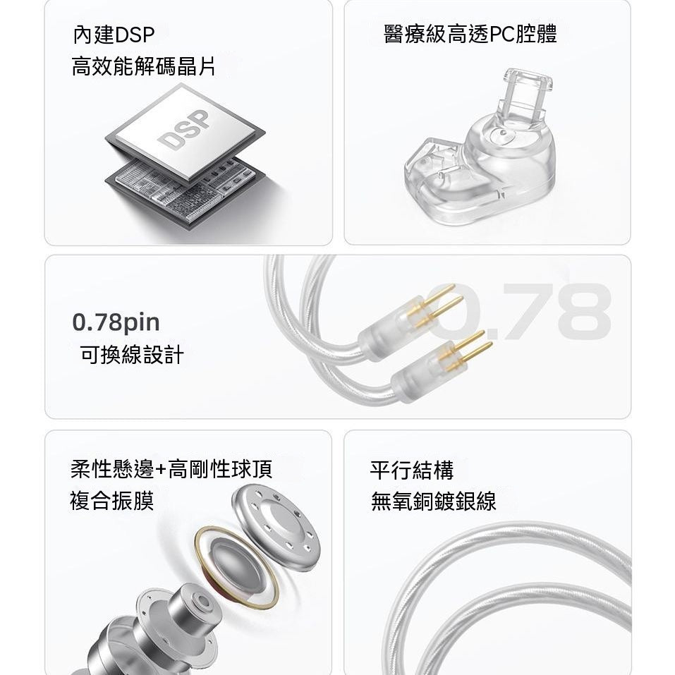 兔幾 有線入耳式Hi-Fi遊戲電競耳機