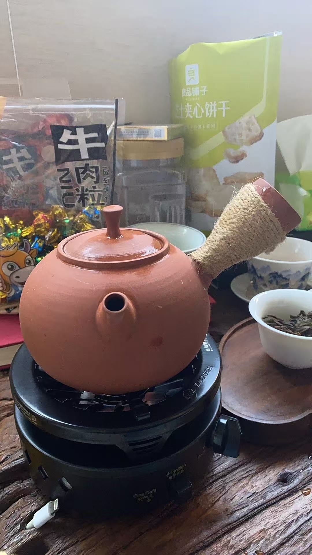 戶外便攜旅行爐具防風家用煮茶具套裝
