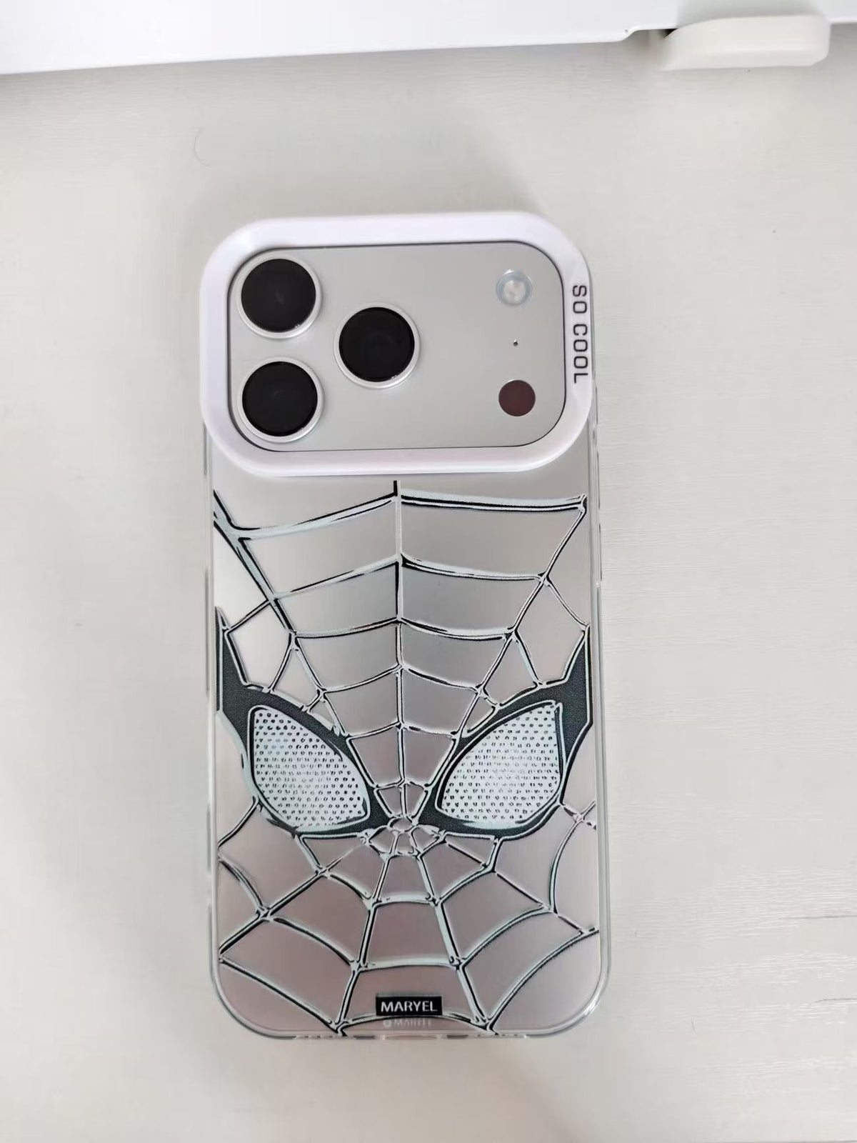 Silver Spider-Man Holographic Phone Case