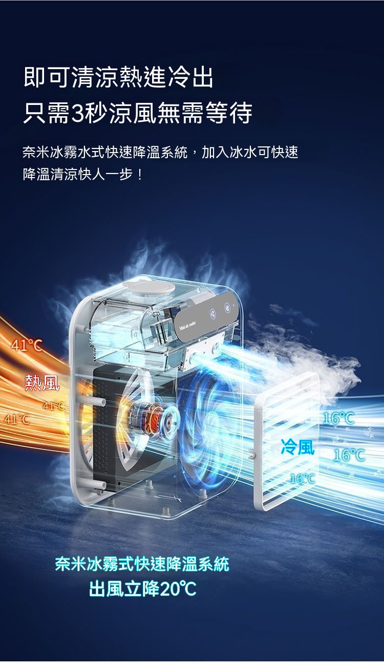 MINI冰霧桌面風扇