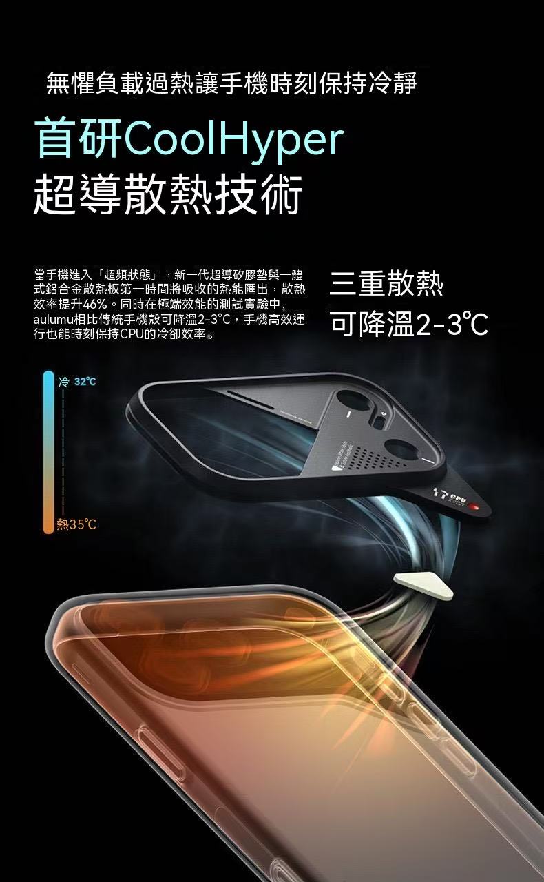 CoolHyper Superconducting Heat Dissipation Magnetic Phone Case