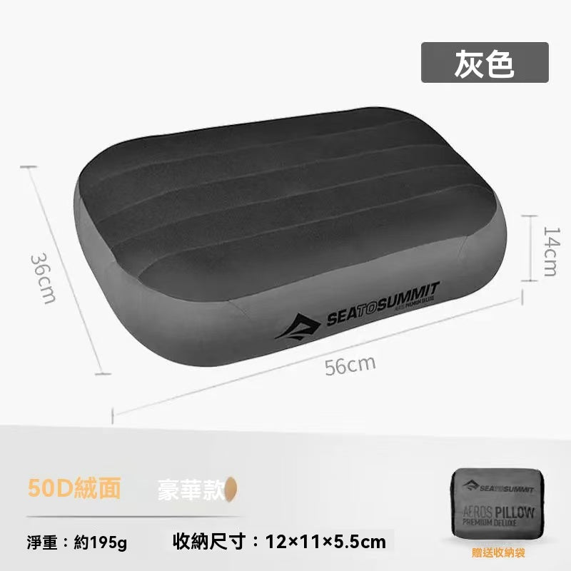 Portable inflatable pillow