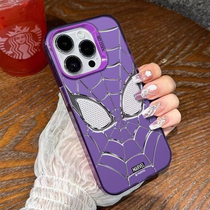 Silver Spider-Man Holographic Phone Case