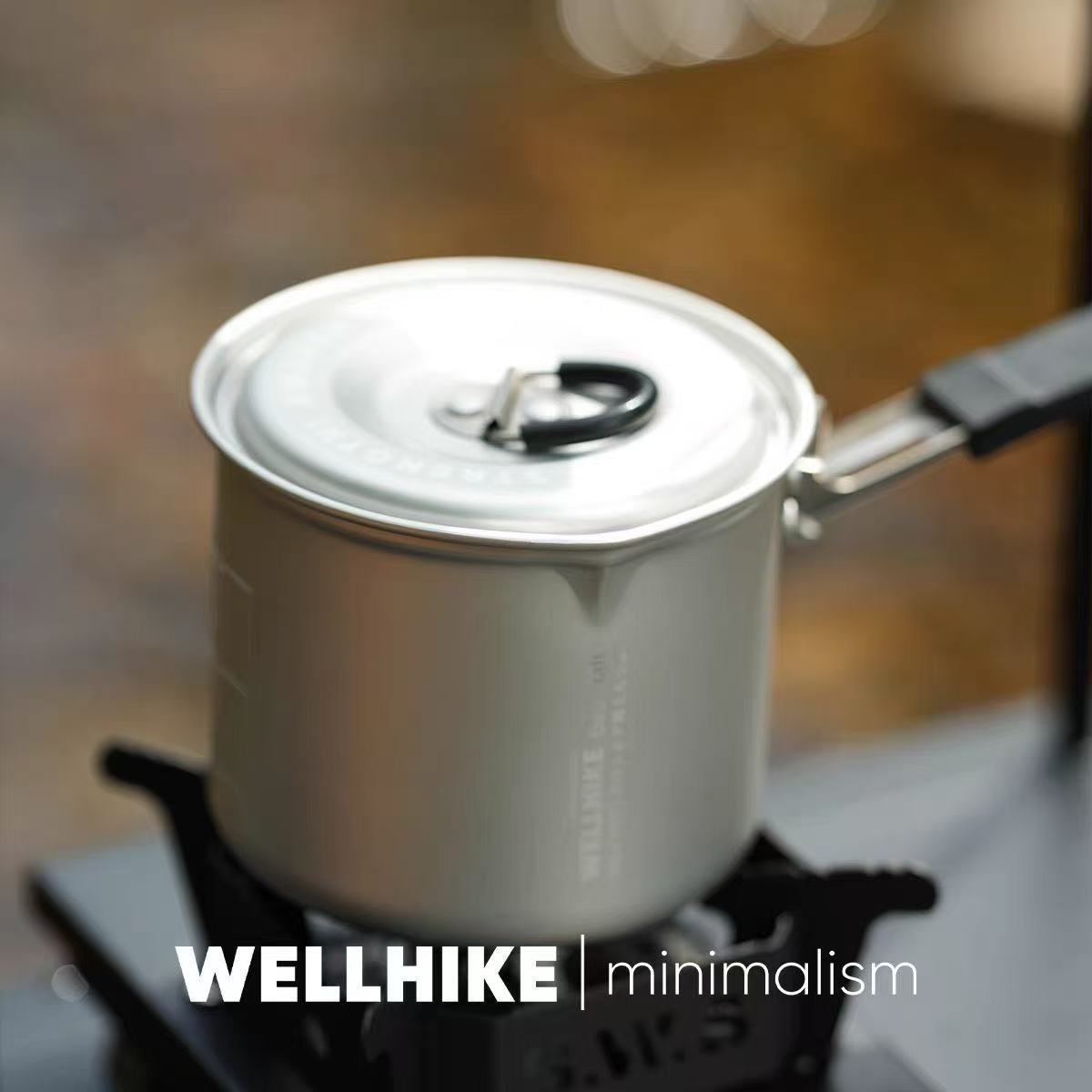 Single Folding Hiking Camping Pot