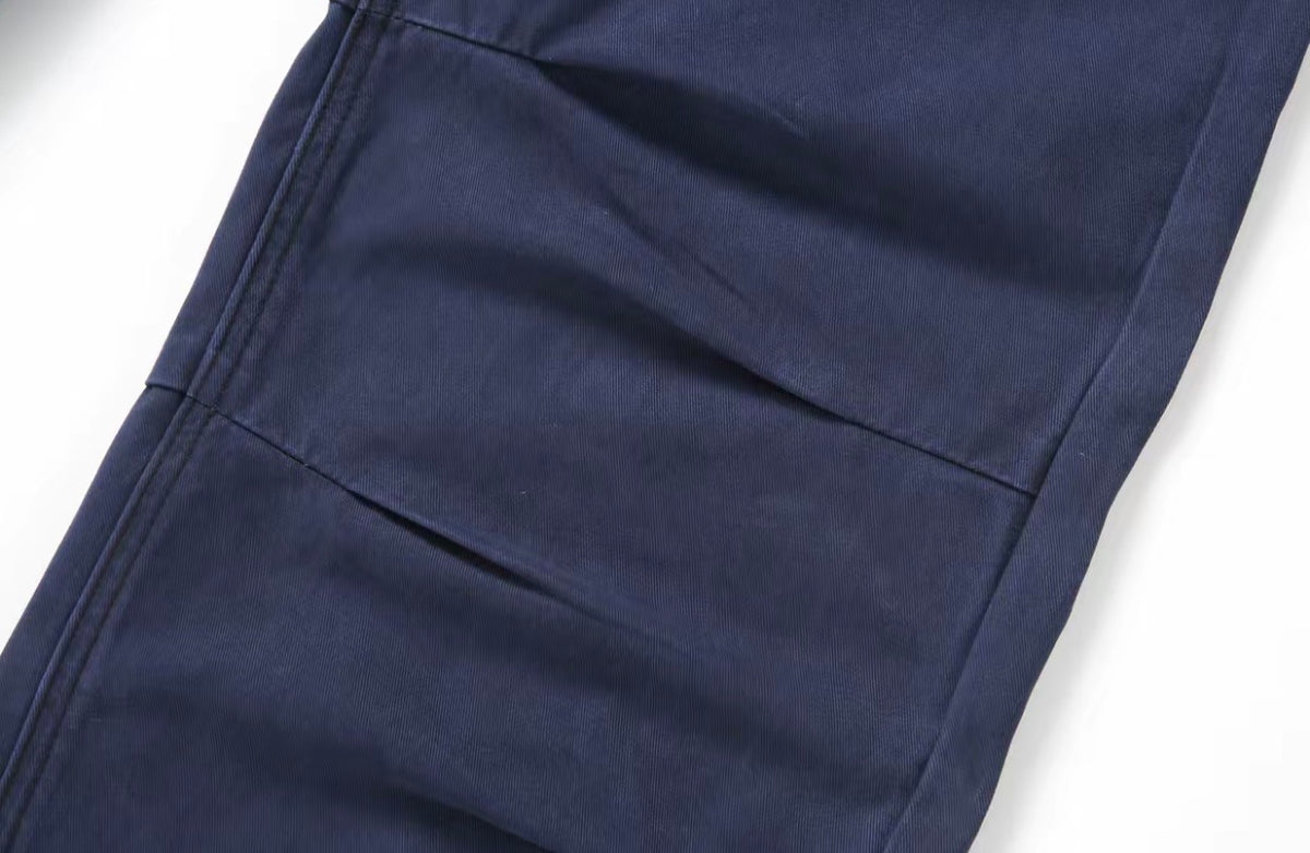 [Pleated Workwear] Cleanfit Simple and Classy Straight Wide-Leg Jeans for Men