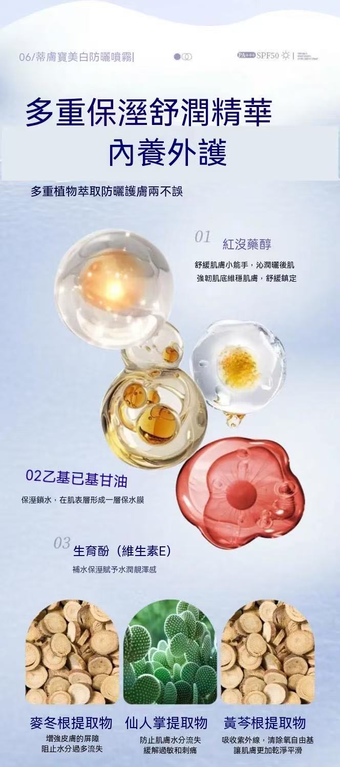 清透防曬噴霧 SPF50 PA+++