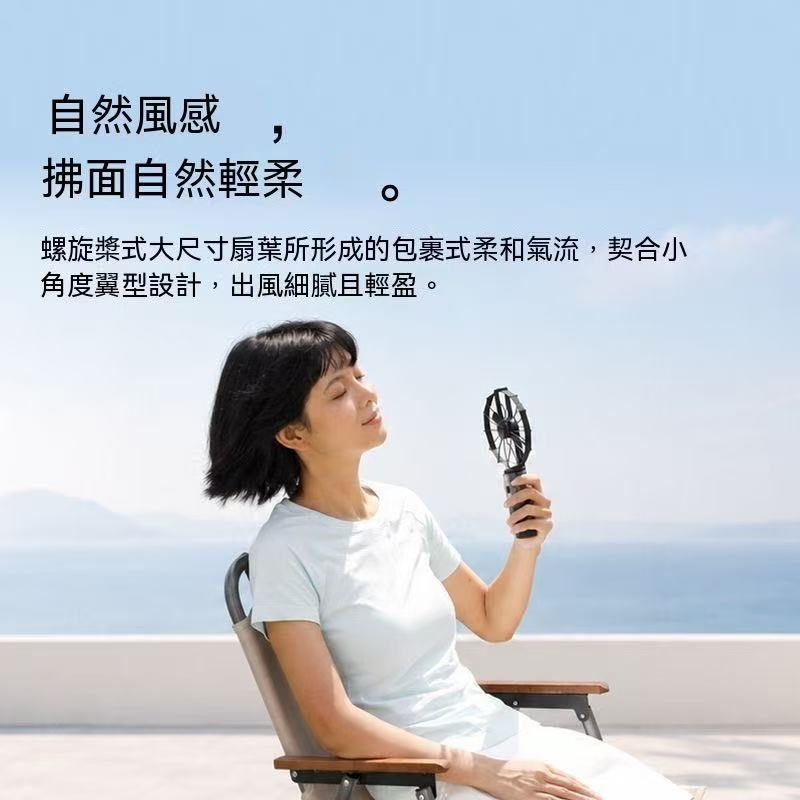新款！折疊小風扇 AirFold 自然寬域大風 可拆卸軟膠包裹透明探索版