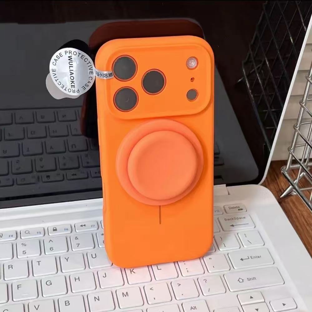 高端磁吸支架液態矽膠手機殼 （適用iPhone 15-17系列）