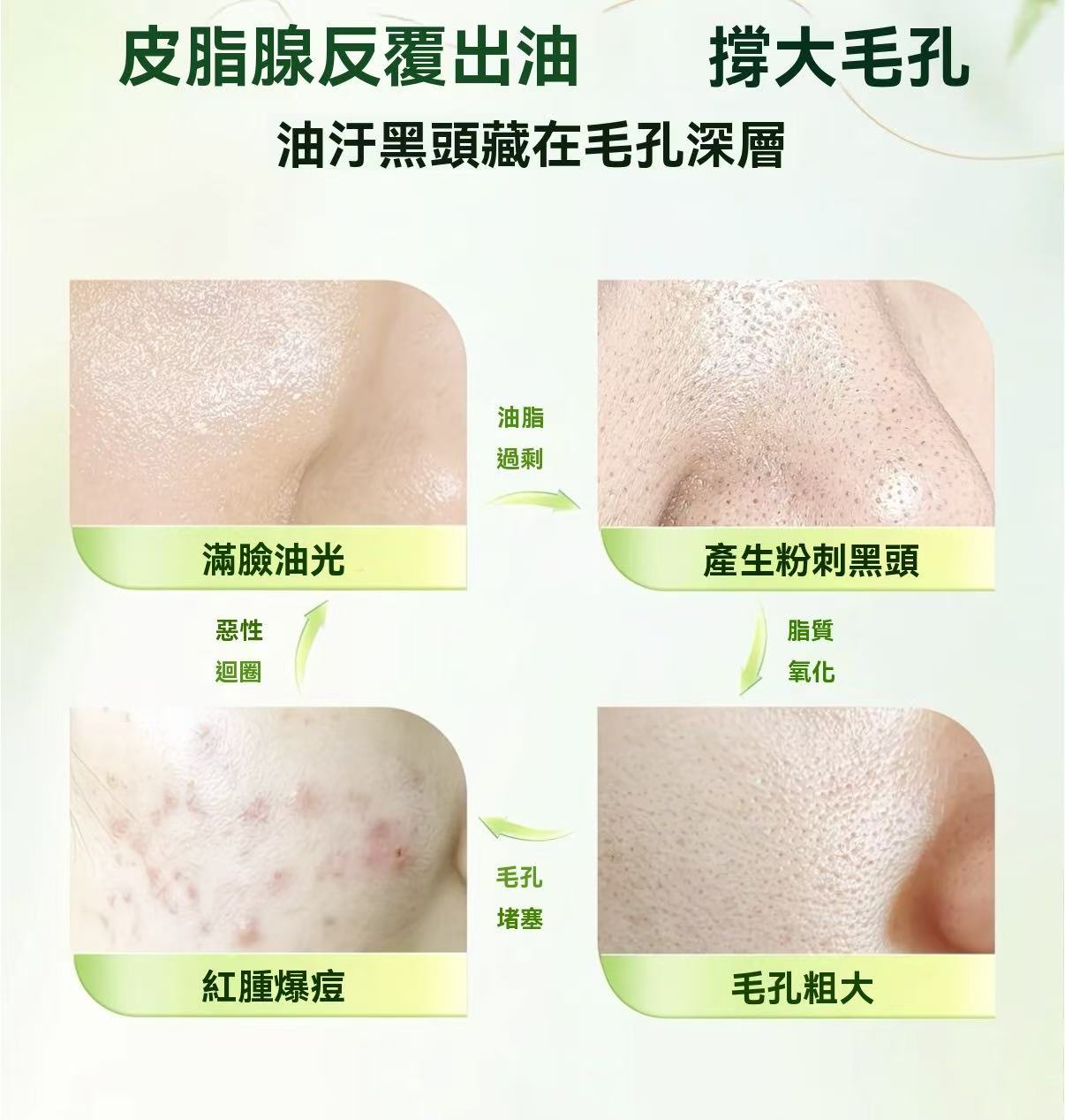 植萃控油小綠泥洗面乳