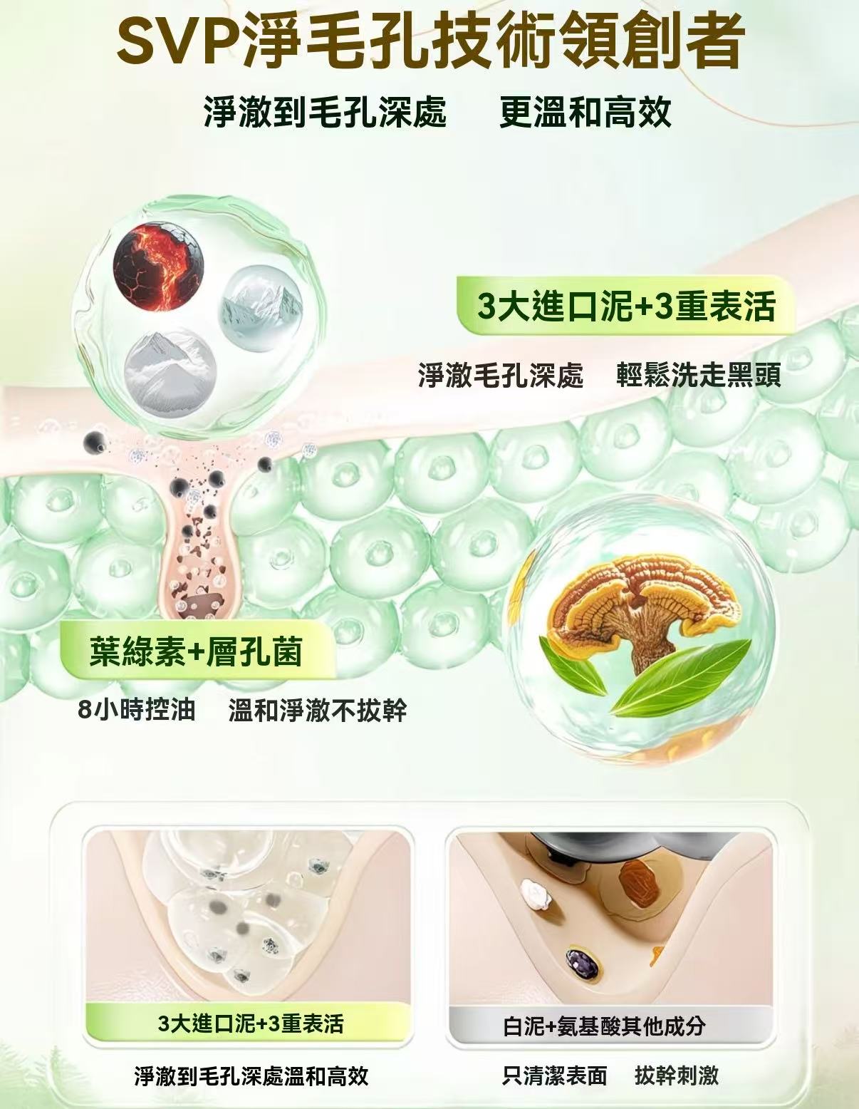 植萃控油小綠泥洗面乳