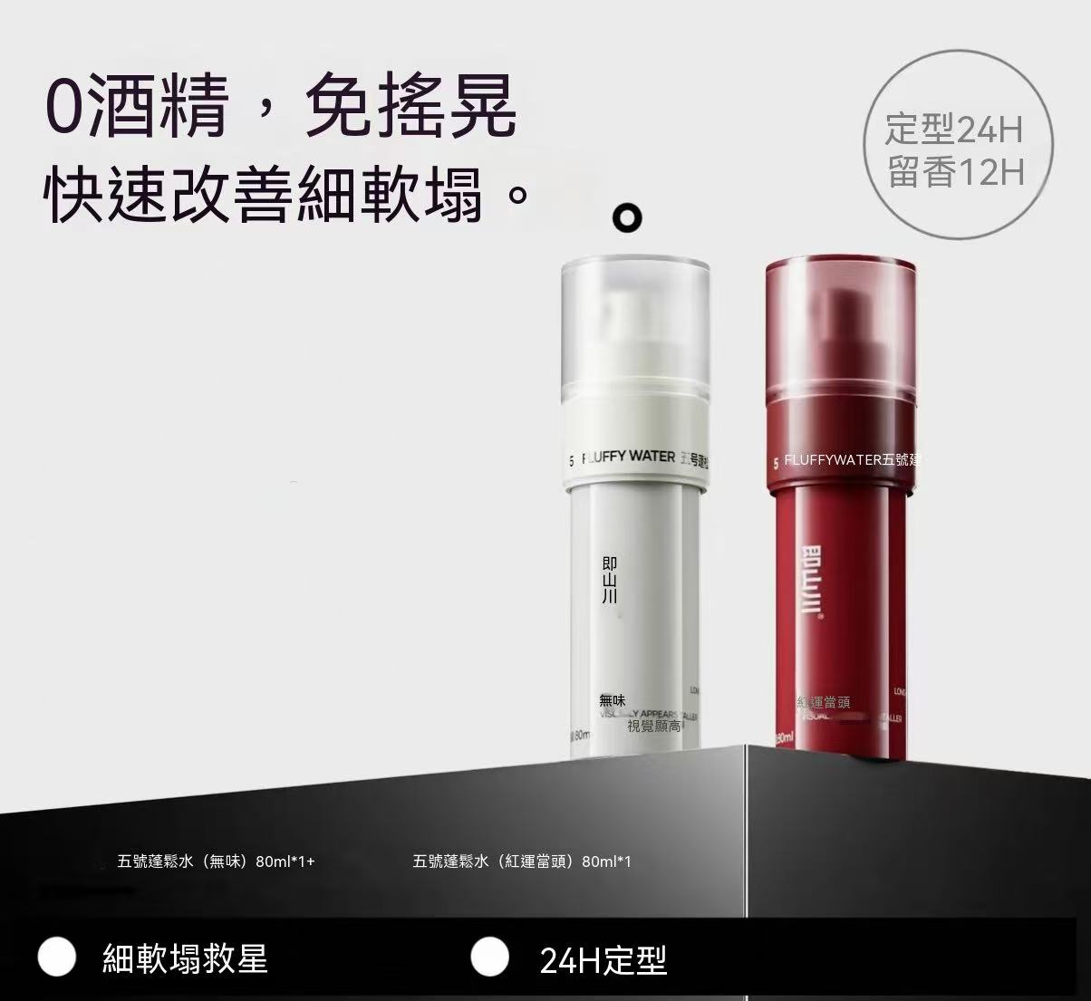 0 Alcohol, No Shake, Multi-Dimensional Silica Fluffing Spray