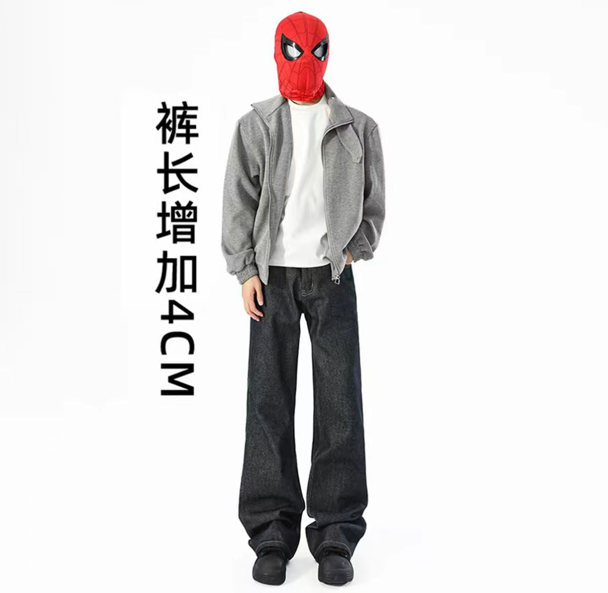美式丹寧原牛2021M版男士寬鬆直筒牛仔長褲